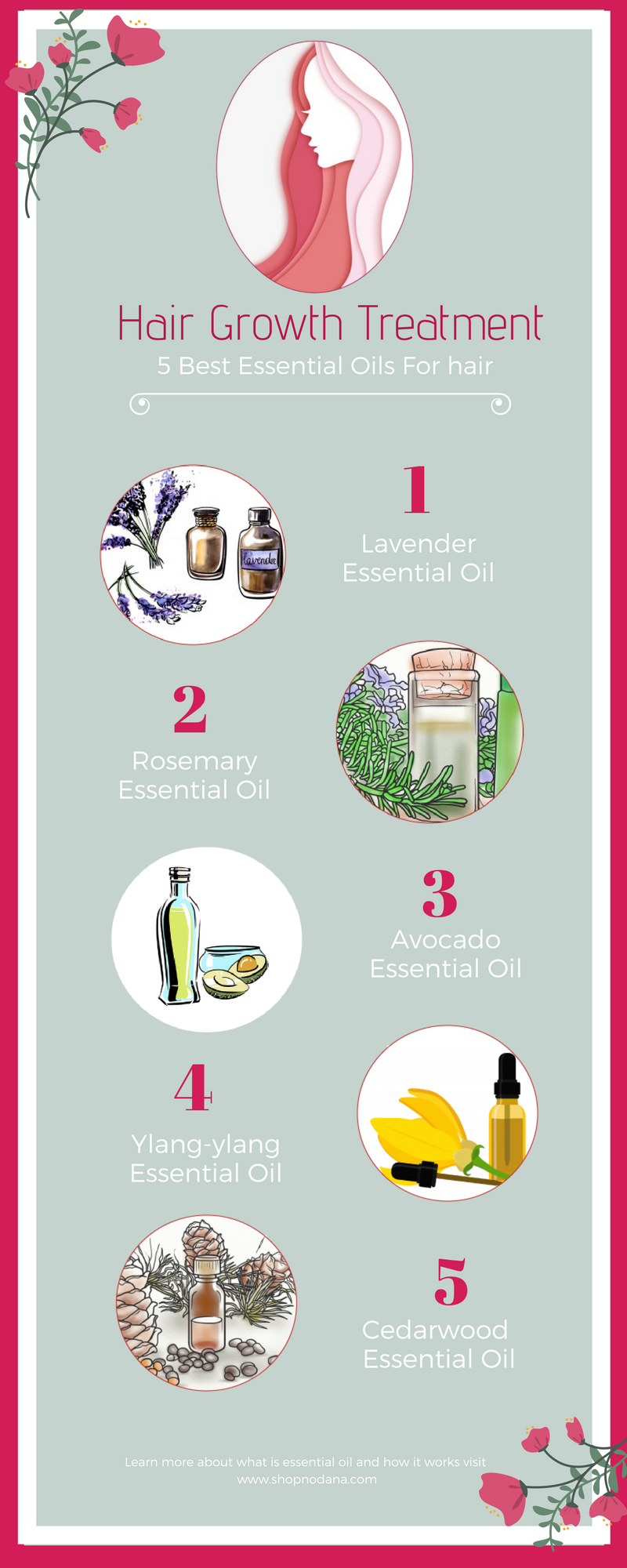 5 best essential hair oil for hair growth treatment -shopnodana