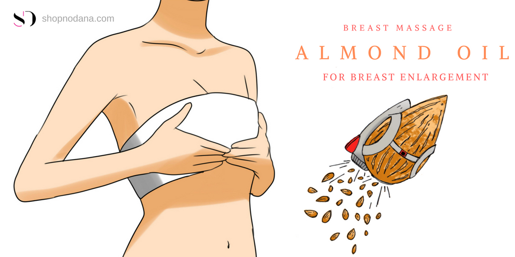 Almond oil for breast enlargement