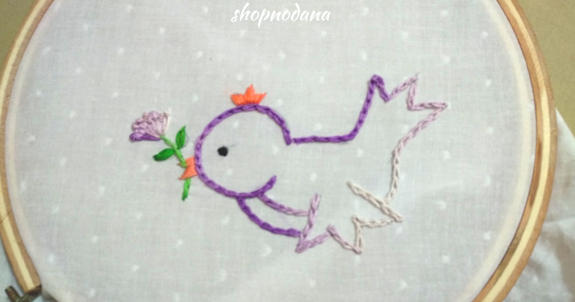 Hand embroidery tutorial for kids dress