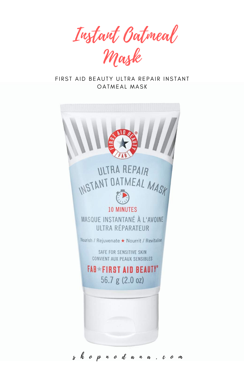 Oatmeal Face Mask- First Aid Beauty Ultra Repair Instant Oatmeal Mask