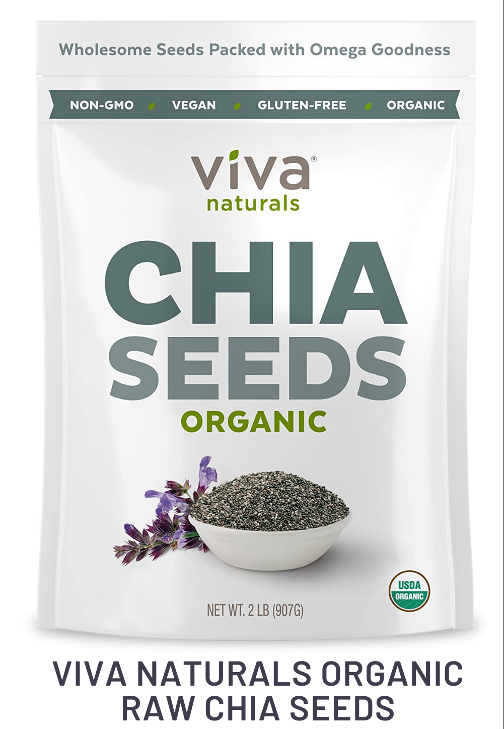 Viva Naturals Organic Raw Chia Seeds