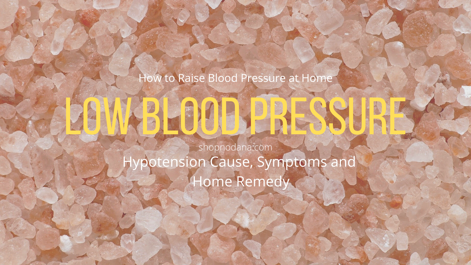 low blood pressure