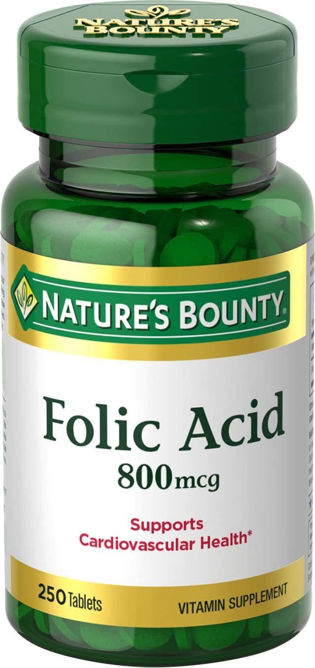 Nature's Bounty Folic Acid Supplement for nails