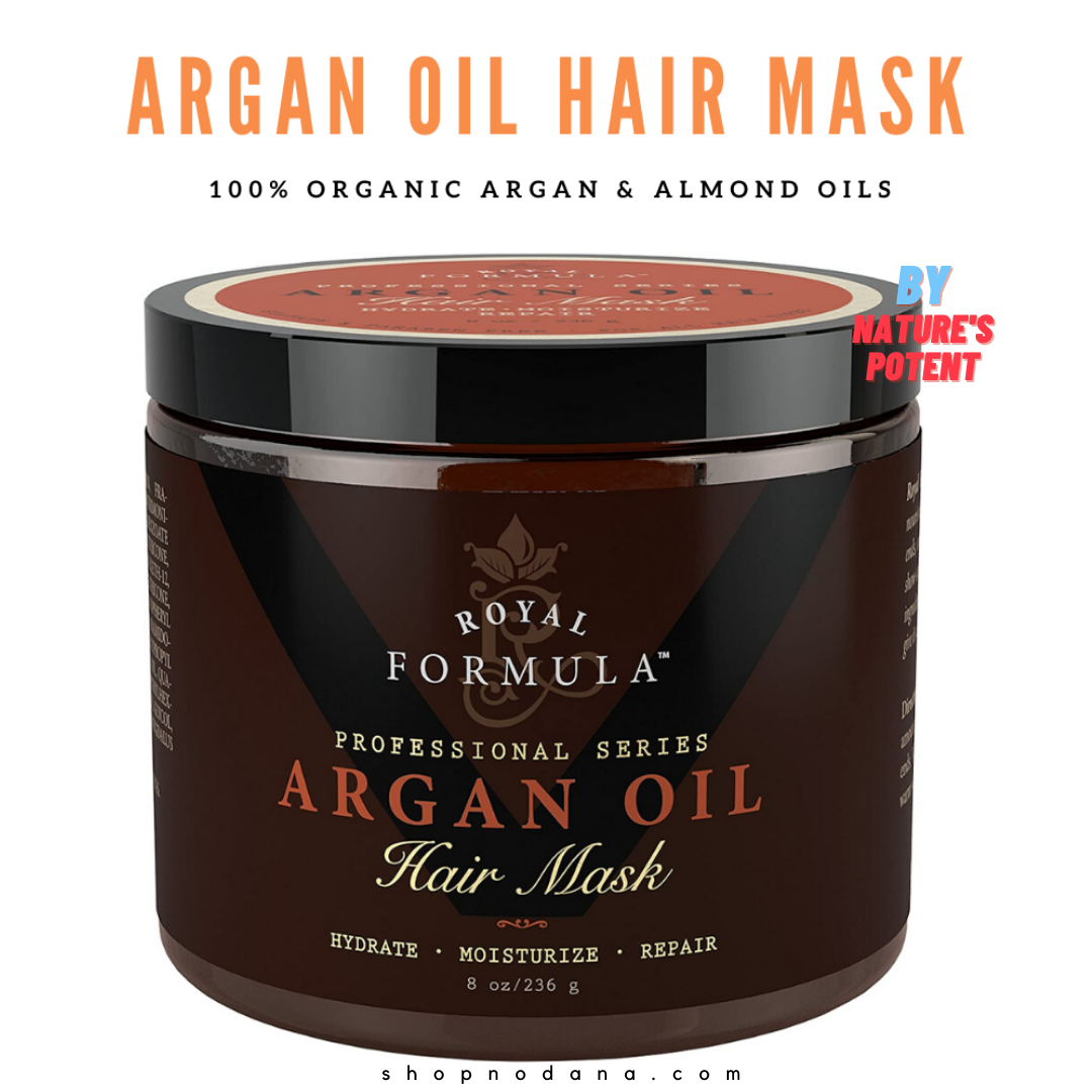 Argan Oil Hair Mask, Organic Argan & Almond Oils