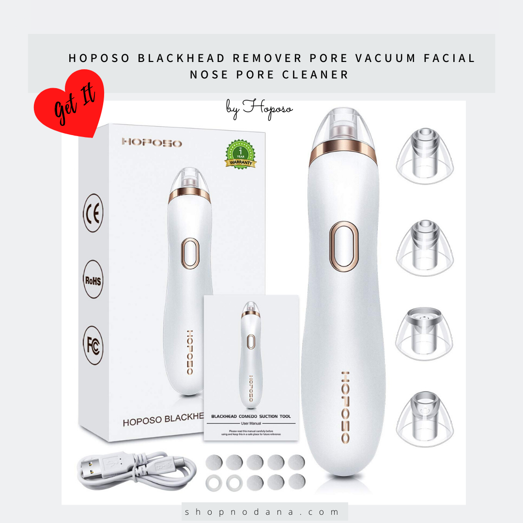 HOPOSO Blackhead Remover Pore Vacuum Facial Nose Pore Cleaner Pimple Acne Comedone Extractor Electric Blackhead Removal Tool