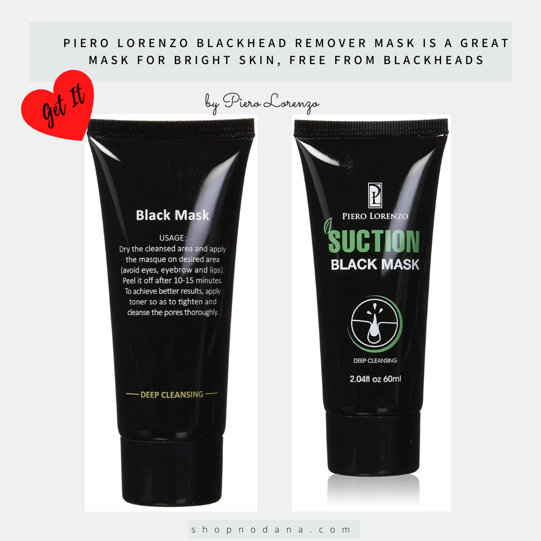 Piero Lorenzo Blackhead Remover Mask is a great mask for bright skin, free from blackheads