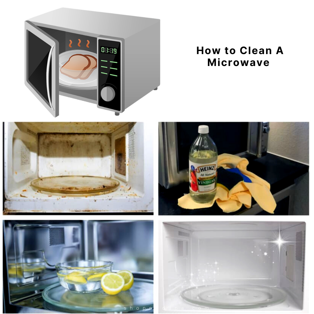 How to Clean A Microwave With Vinegar and Lemon Shopno Dana