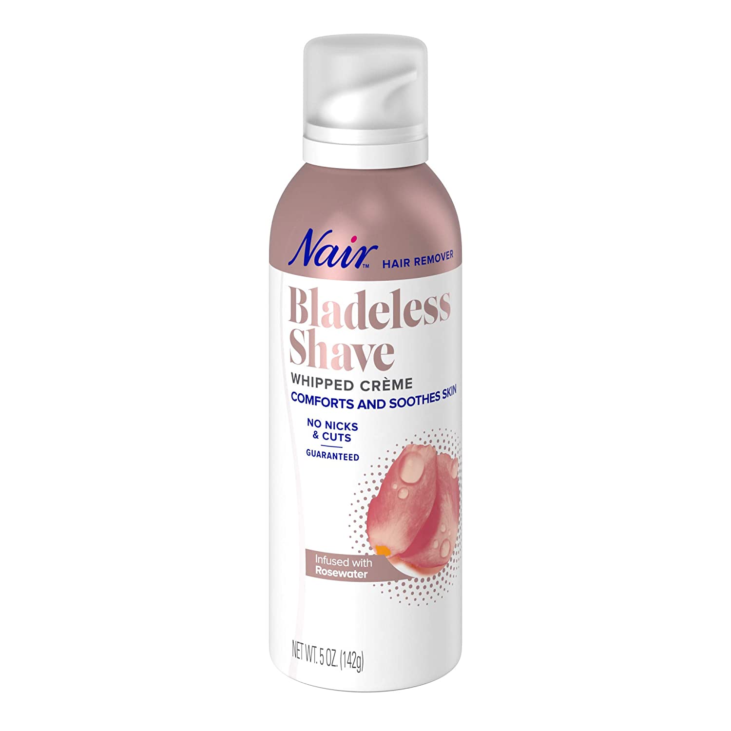 Nair Hair Remover Bladeless Shave Whipped Crème Infused with Rosewater