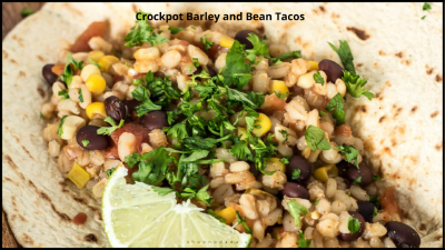 Crockpot Barley and Bean Tacos
